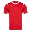 Alhena Shirt Shortsleeve RED/WHT 3XL Utgående modell