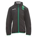 Macron Antivento Zip Jakke BLK/GRN 3XS Vindjakke