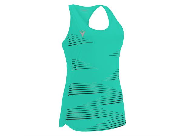 Dolly Singlet TRQ/BLK XS Løpesinglet for dame 