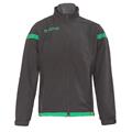 Macron Full Zip Windbreaker BLK/GRN XXL Praktisk vindjakke